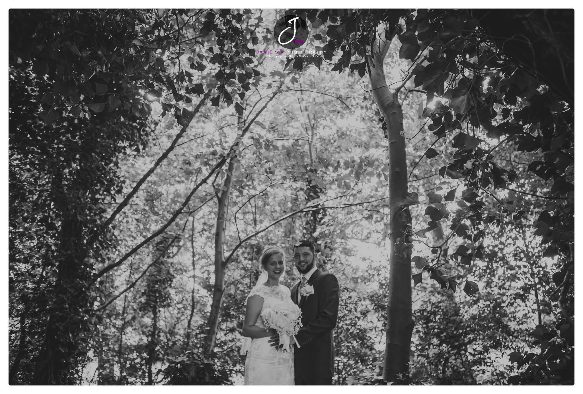 Wedding portrait at Holmfield Arms Yorkshire 